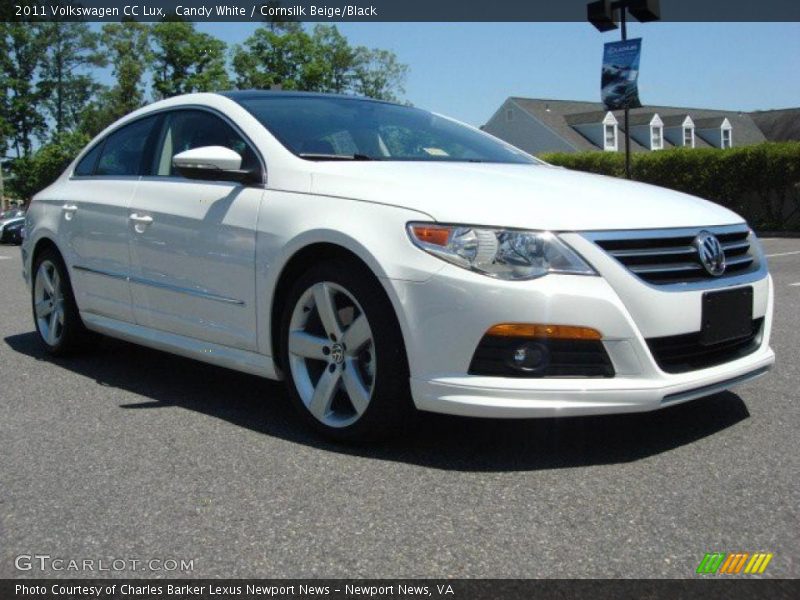 Candy White / Cornsilk Beige/Black 2011 Volkswagen CC Lux