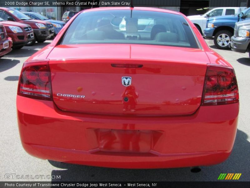 Inferno Red Crystal Pearl / Dark Slate Gray 2008 Dodge Charger SE