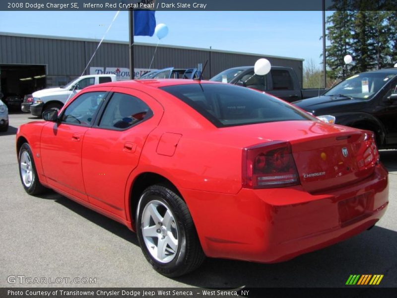 Inferno Red Crystal Pearl / Dark Slate Gray 2008 Dodge Charger SE