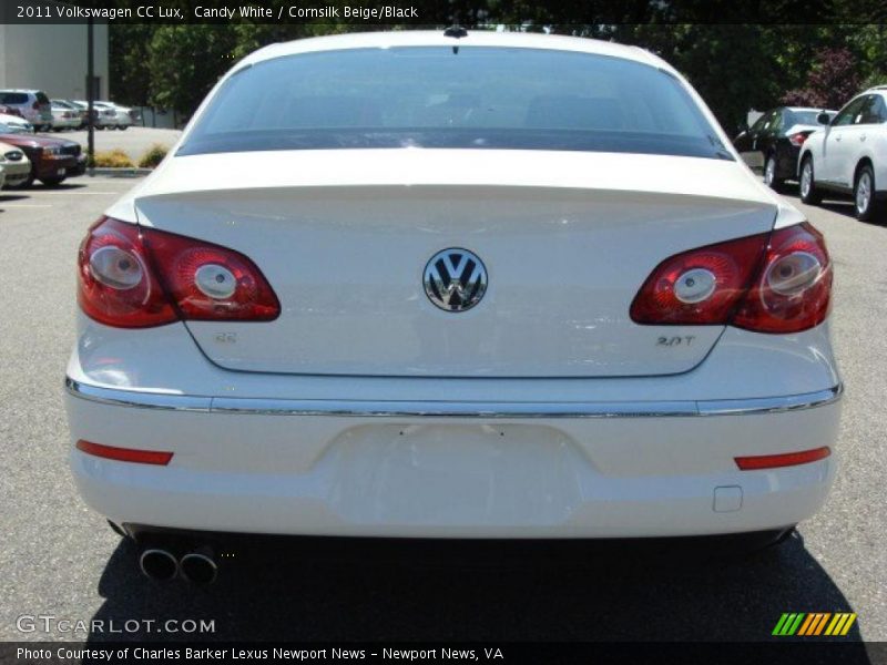 Candy White / Cornsilk Beige/Black 2011 Volkswagen CC Lux