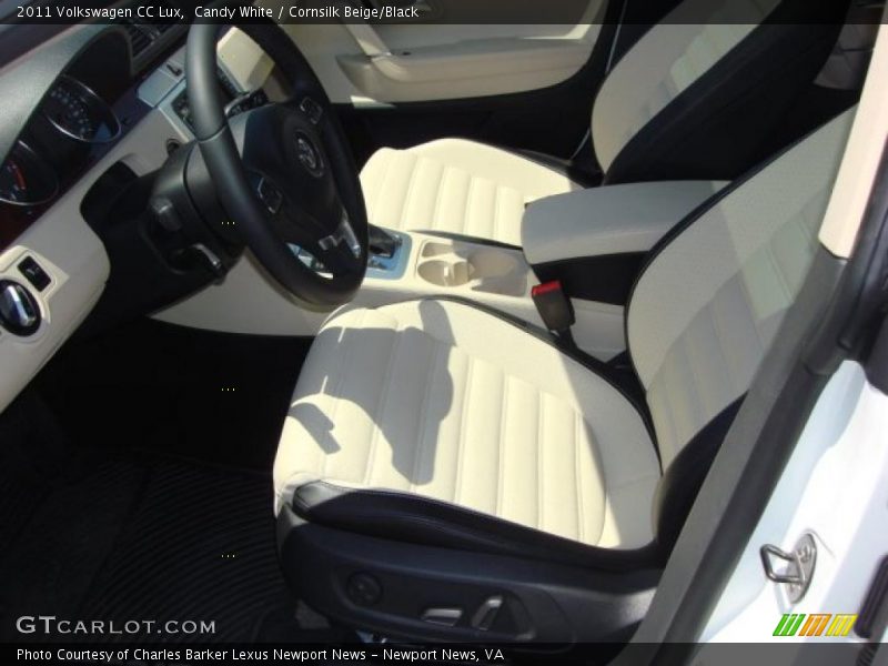 Candy White / Cornsilk Beige/Black 2011 Volkswagen CC Lux