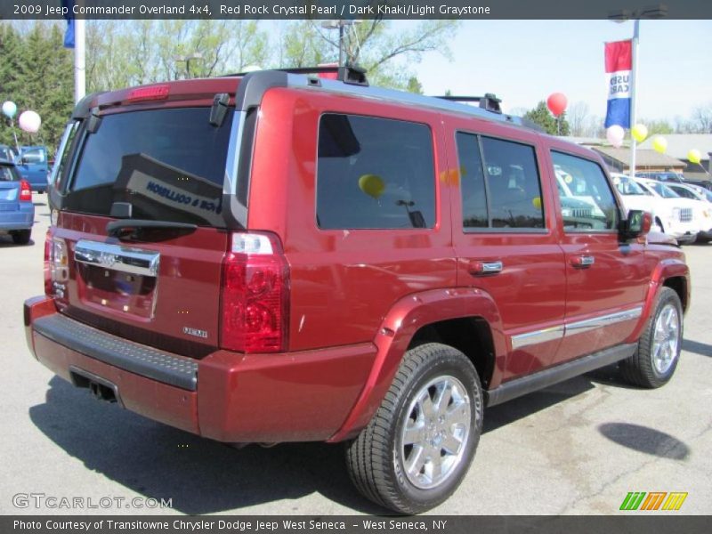 Red Rock Crystal Pearl / Dark Khaki/Light Graystone 2009 Jeep Commander Overland 4x4
