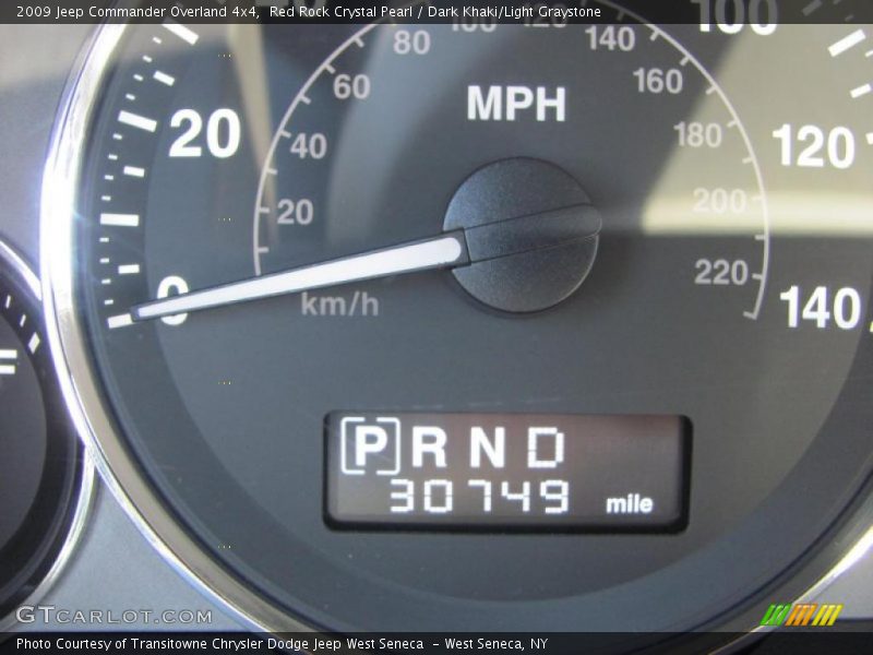 Red Rock Crystal Pearl / Dark Khaki/Light Graystone 2009 Jeep Commander Overland 4x4