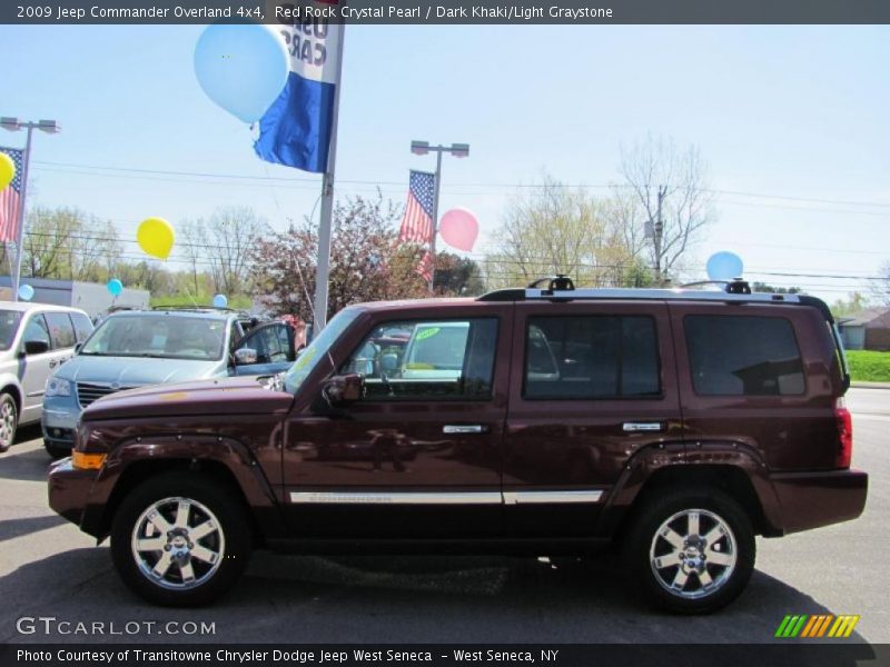 Red Rock Crystal Pearl / Dark Khaki/Light Graystone 2009 Jeep Commander Overland 4x4