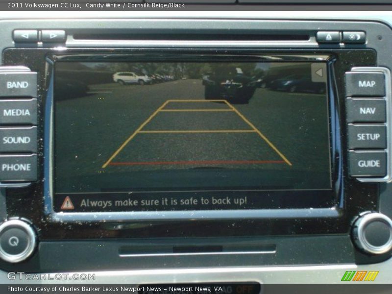 Candy White / Cornsilk Beige/Black 2011 Volkswagen CC Lux