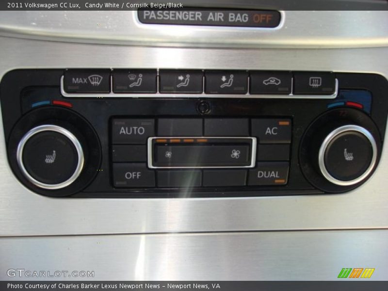 Candy White / Cornsilk Beige/Black 2011 Volkswagen CC Lux