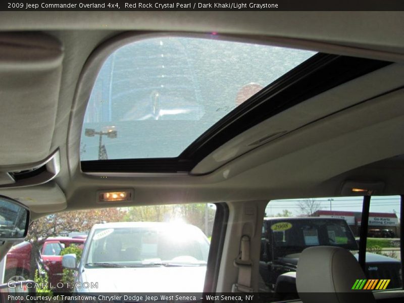 Red Rock Crystal Pearl / Dark Khaki/Light Graystone 2009 Jeep Commander Overland 4x4