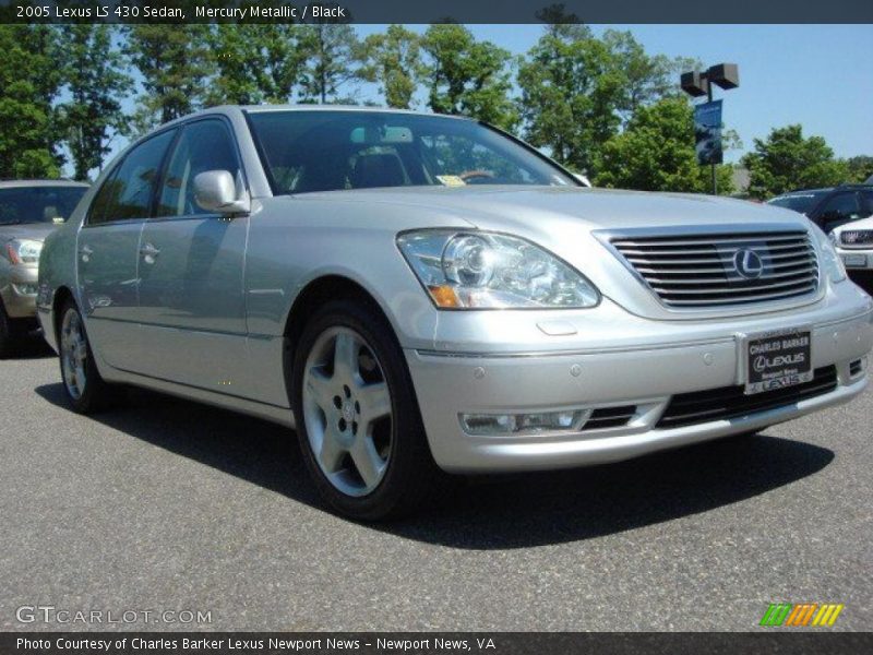 Mercury Metallic / Black 2005 Lexus LS 430 Sedan