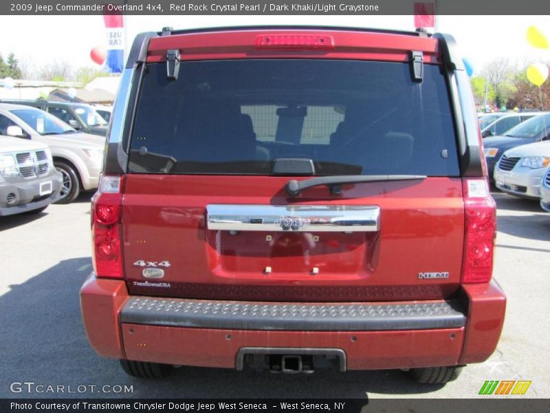 Red Rock Crystal Pearl / Dark Khaki/Light Graystone 2009 Jeep Commander Overland 4x4