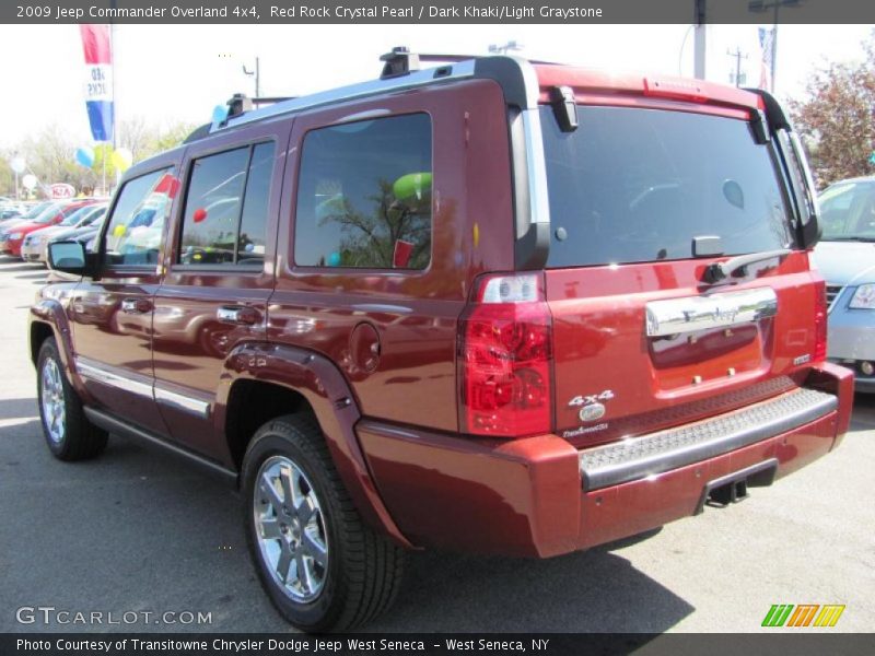 Red Rock Crystal Pearl / Dark Khaki/Light Graystone 2009 Jeep Commander Overland 4x4