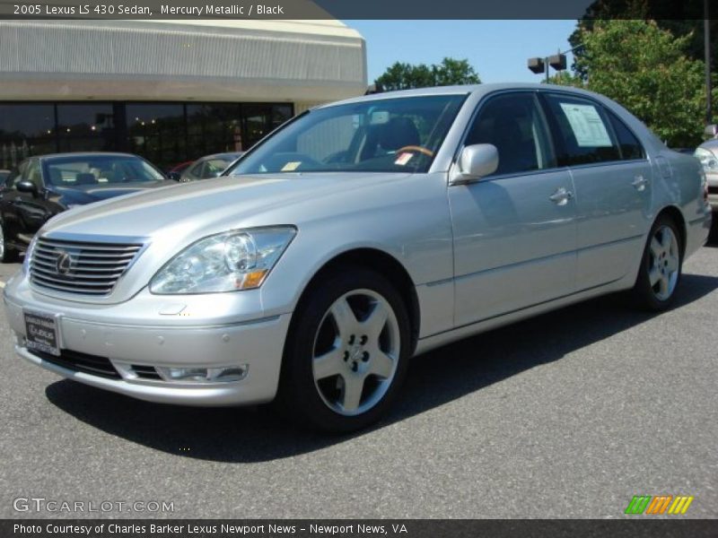 Mercury Metallic / Black 2005 Lexus LS 430 Sedan
