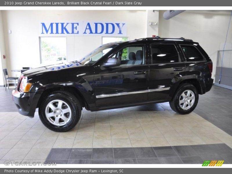 Brilliant Black Crystal Pearl / Dark Slate Gray 2010 Jeep Grand Cherokee Laredo