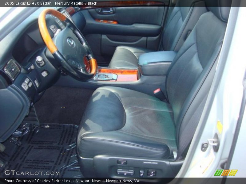 Mercury Metallic / Black 2005 Lexus LS 430 Sedan