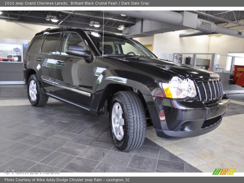 Brilliant Black Crystal Pearl / Dark Slate Gray 2010 Jeep Grand Cherokee Laredo