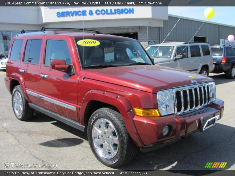 Red Rock Crystal Pearl / Dark Khaki/Light Graystone 2009 Jeep Commander Overland 4x4