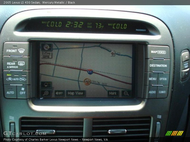 Mercury Metallic / Black 2005 Lexus LS 430 Sedan
