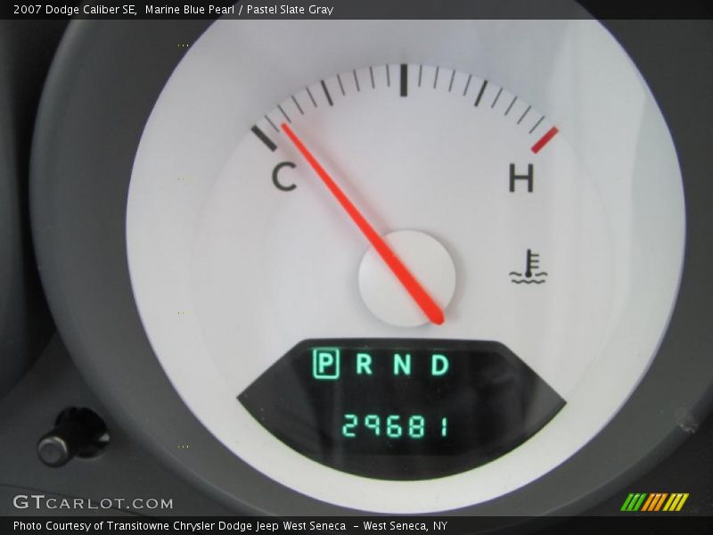 Marine Blue Pearl / Pastel Slate Gray 2007 Dodge Caliber SE