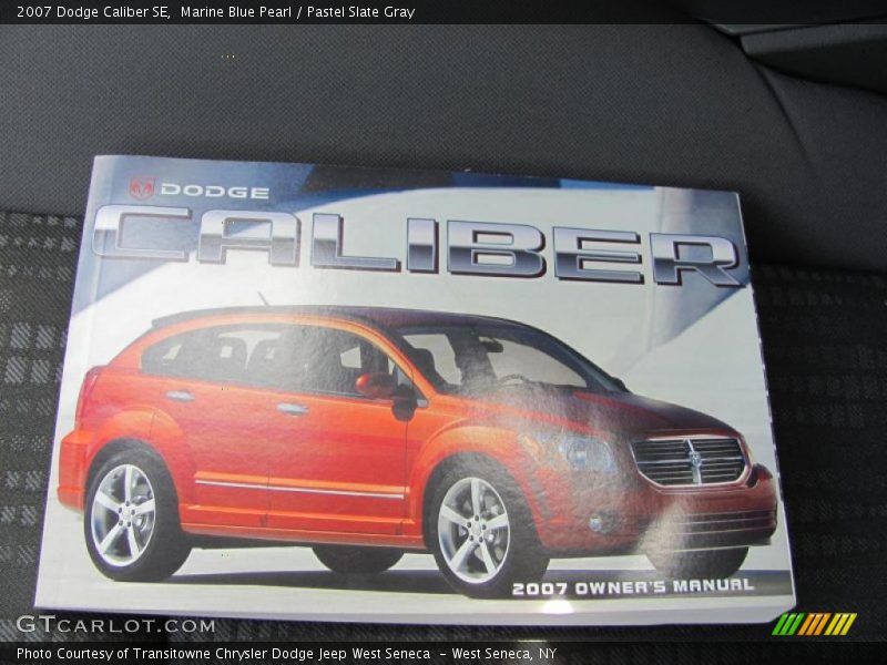 Marine Blue Pearl / Pastel Slate Gray 2007 Dodge Caliber SE