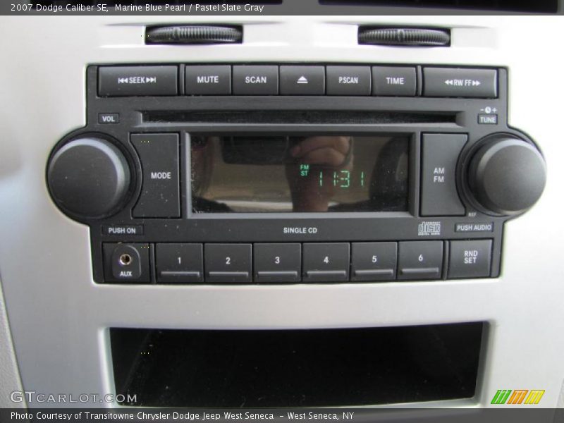 Marine Blue Pearl / Pastel Slate Gray 2007 Dodge Caliber SE
