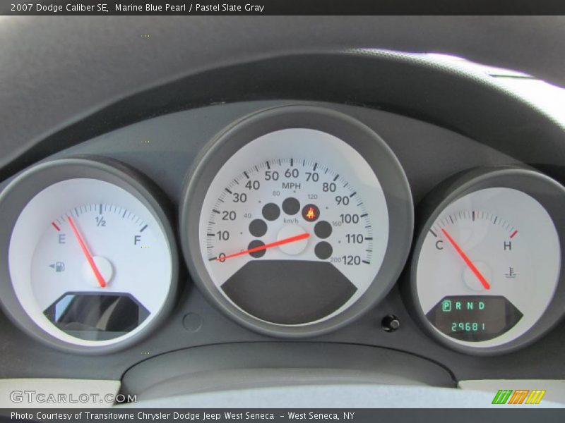 Marine Blue Pearl / Pastel Slate Gray 2007 Dodge Caliber SE