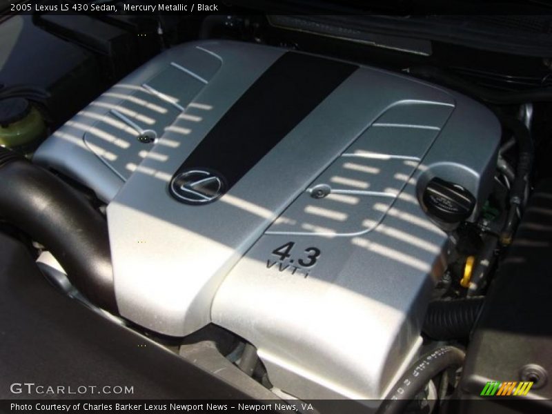Mercury Metallic / Black 2005 Lexus LS 430 Sedan