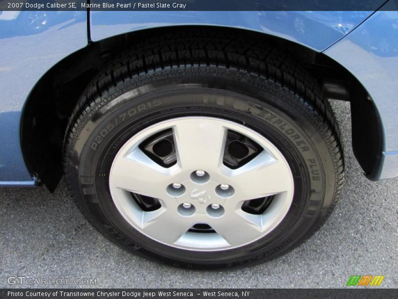 Marine Blue Pearl / Pastel Slate Gray 2007 Dodge Caliber SE