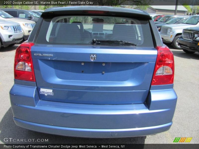 Marine Blue Pearl / Pastel Slate Gray 2007 Dodge Caliber SE