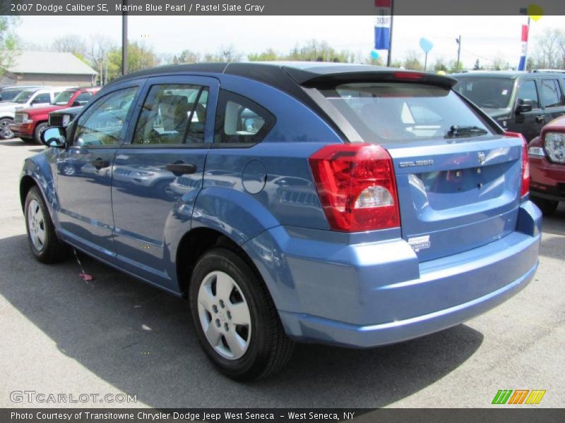 Marine Blue Pearl / Pastel Slate Gray 2007 Dodge Caliber SE