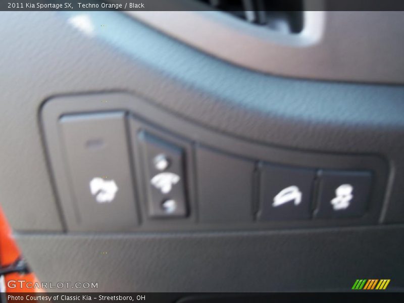 Techno Orange / Black 2011 Kia Sportage SX