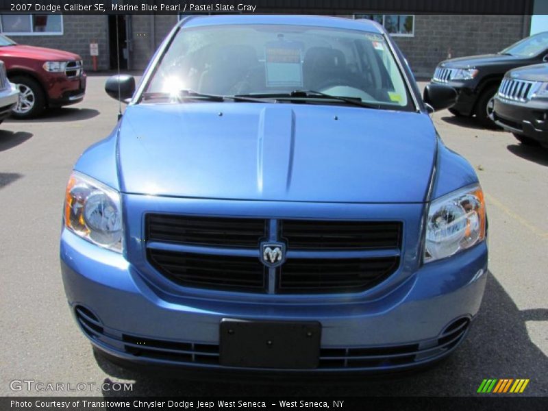 Marine Blue Pearl / Pastel Slate Gray 2007 Dodge Caliber SE