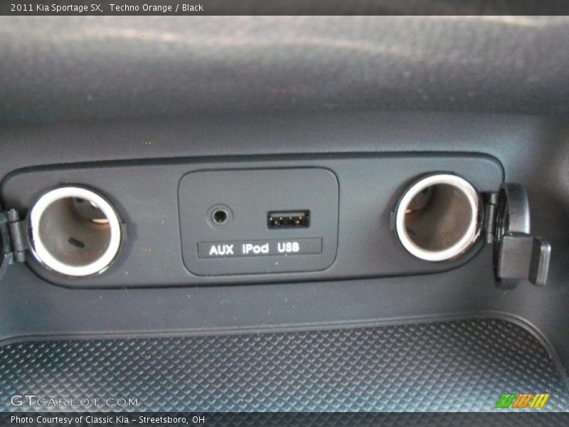 Techno Orange / Black 2011 Kia Sportage SX