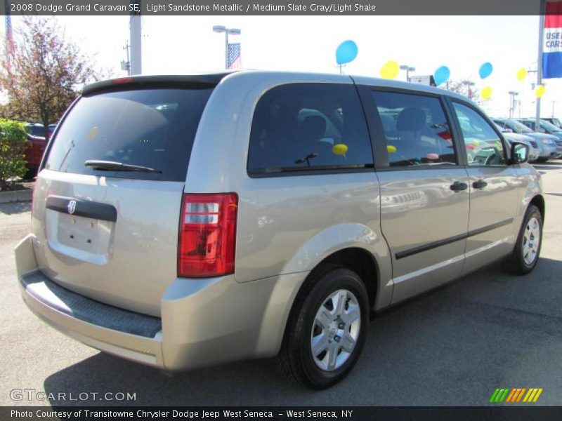 Light Sandstone Metallic / Medium Slate Gray/Light Shale 2008 Dodge Grand Caravan SE