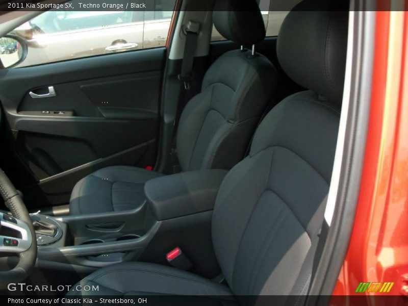 Techno Orange / Black 2011 Kia Sportage SX