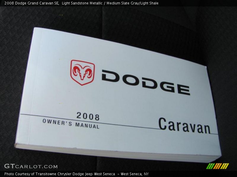 Light Sandstone Metallic / Medium Slate Gray/Light Shale 2008 Dodge Grand Caravan SE