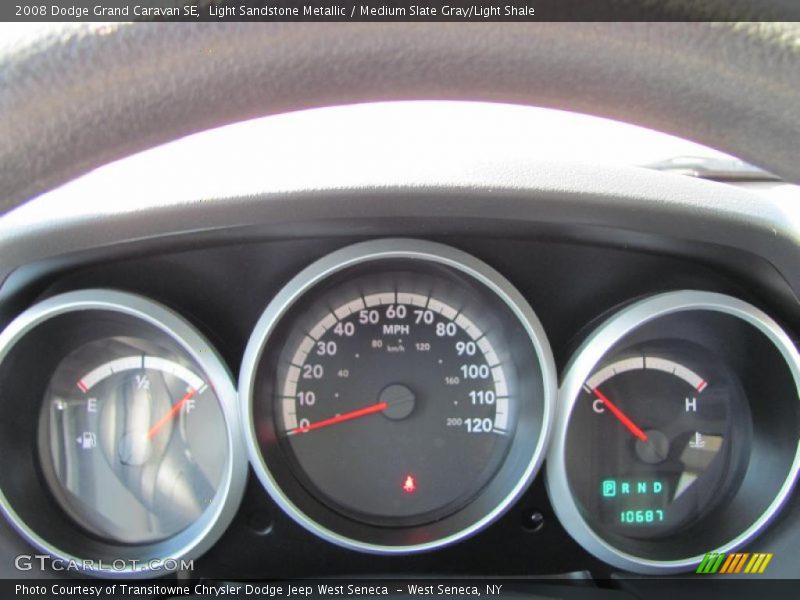 Light Sandstone Metallic / Medium Slate Gray/Light Shale 2008 Dodge Grand Caravan SE