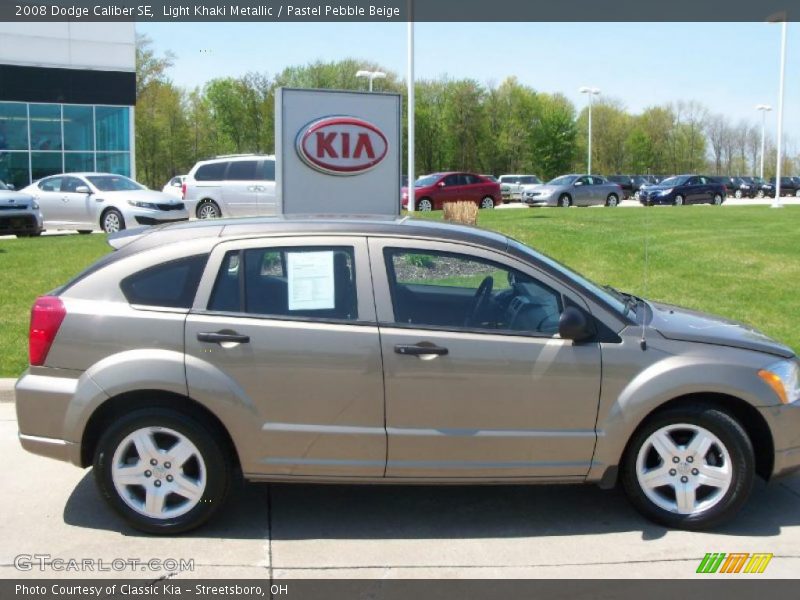 Light Khaki Metallic / Pastel Pebble Beige 2008 Dodge Caliber SE