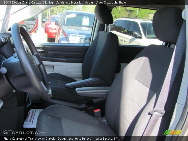 Light Sandstone Metallic / Medium Slate Gray/Light Shale 2008 Dodge Grand Caravan SE