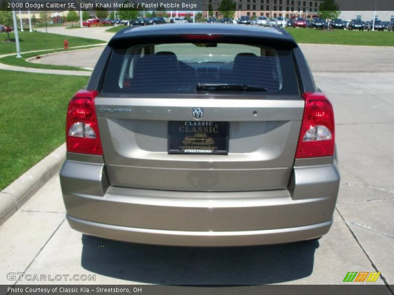 Light Khaki Metallic / Pastel Pebble Beige 2008 Dodge Caliber SE