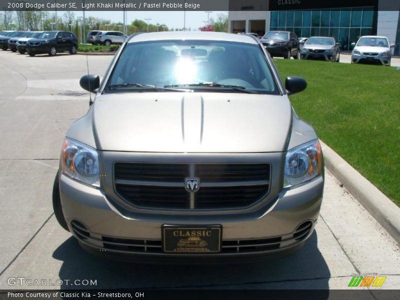 Light Khaki Metallic / Pastel Pebble Beige 2008 Dodge Caliber SE
