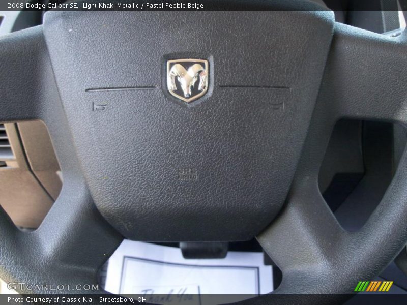 Light Khaki Metallic / Pastel Pebble Beige 2008 Dodge Caliber SE