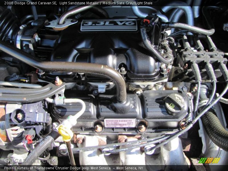 Light Sandstone Metallic / Medium Slate Gray/Light Shale 2008 Dodge Grand Caravan SE