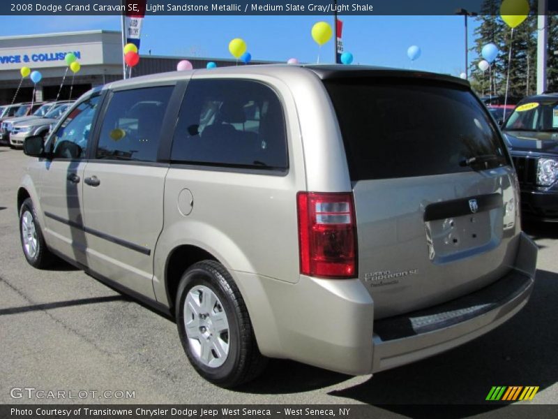 Light Sandstone Metallic / Medium Slate Gray/Light Shale 2008 Dodge Grand Caravan SE
