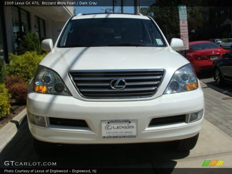 Blizzard White Pearl / Dark Gray 2008 Lexus GX 470