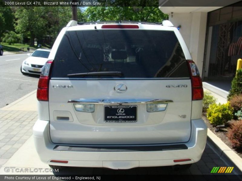 Blizzard White Pearl / Dark Gray 2008 Lexus GX 470