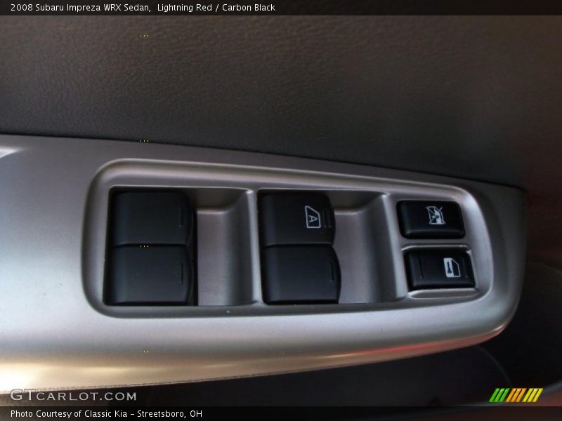 Lightning Red / Carbon Black 2008 Subaru Impreza WRX Sedan