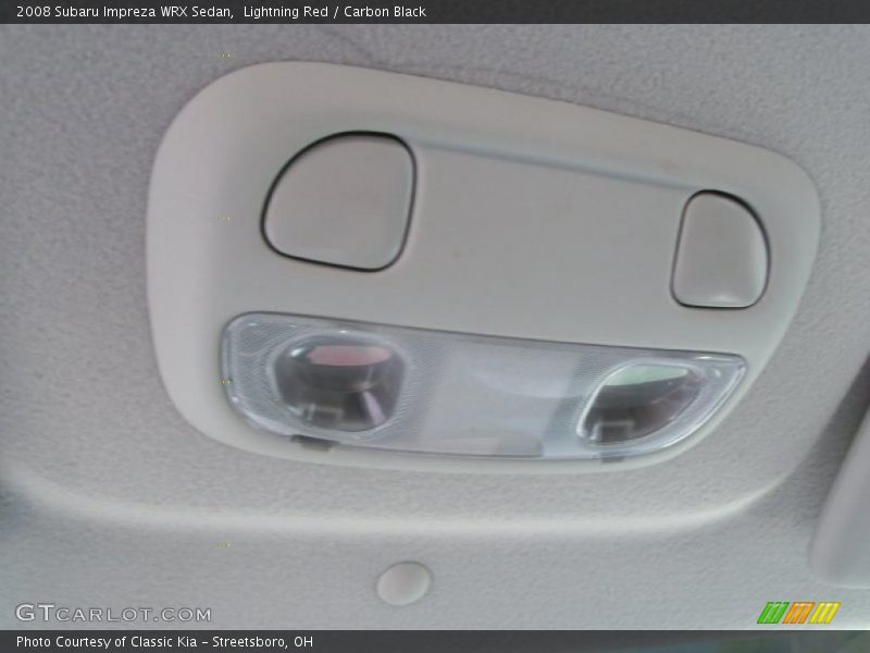 Lightning Red / Carbon Black 2008 Subaru Impreza WRX Sedan