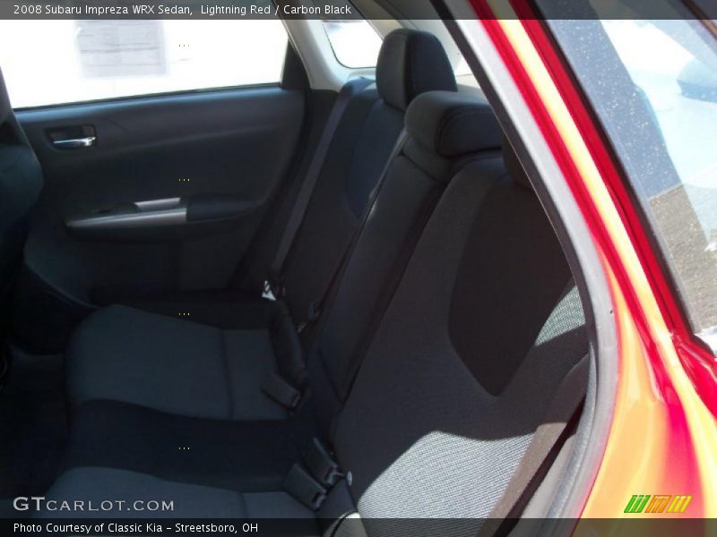 Lightning Red / Carbon Black 2008 Subaru Impreza WRX Sedan