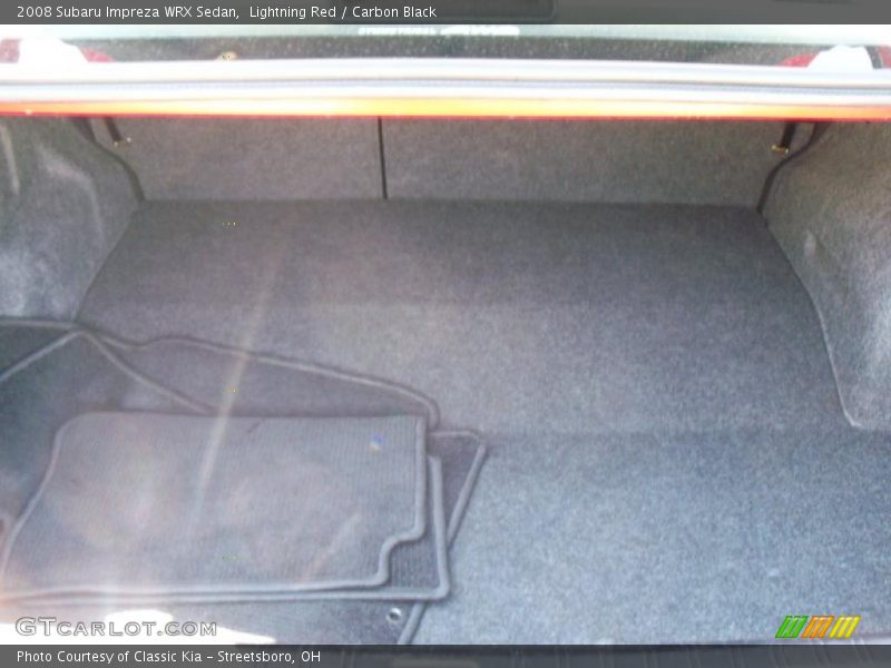 Lightning Red / Carbon Black 2008 Subaru Impreza WRX Sedan