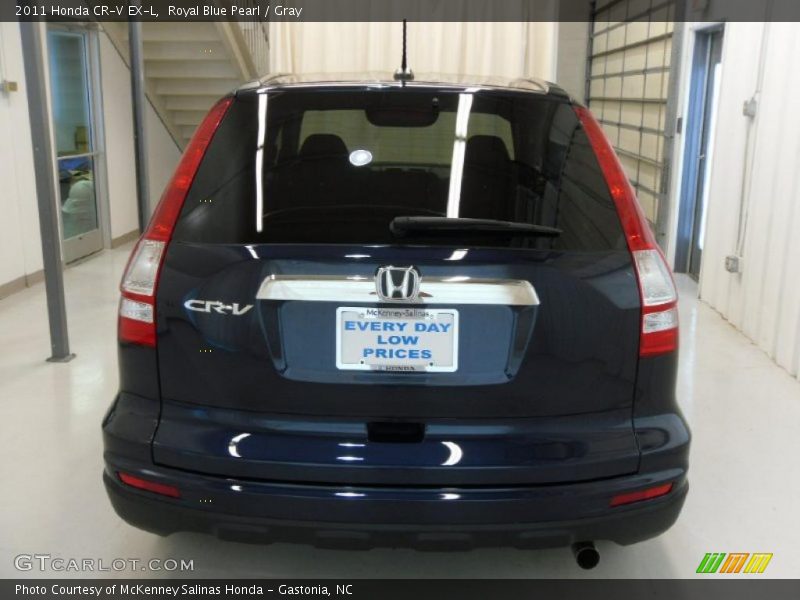 Royal Blue Pearl / Gray 2011 Honda CR-V EX-L