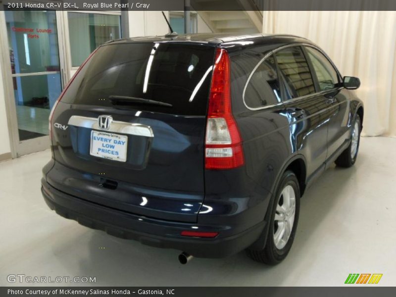 Royal Blue Pearl / Gray 2011 Honda CR-V EX-L